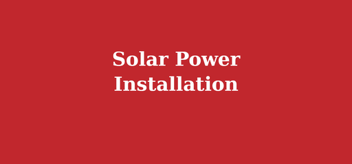Solar Power Installation