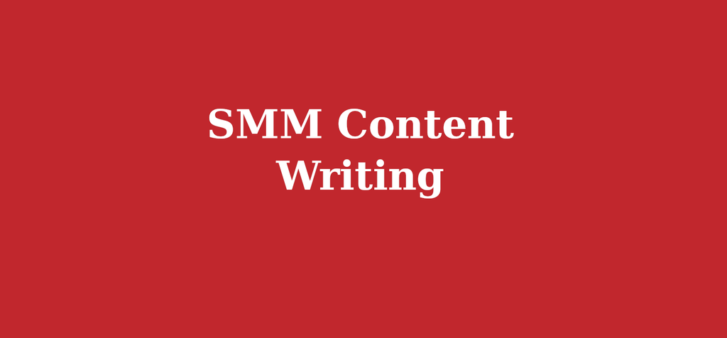 SMM Content Writing